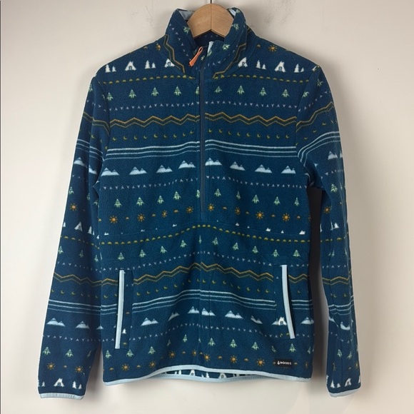 Woods Women's Blakiston Quarter Zip Fleece Sweatshirt Size Small - Picture 2 of 7